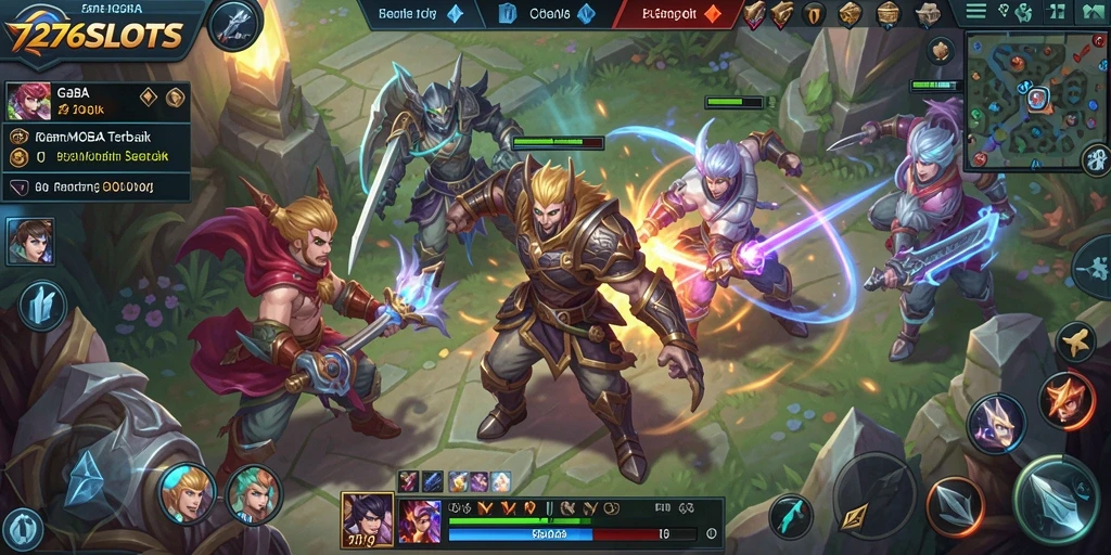 Tangkapan layar gameplay seru 7276SLOTS dengan aksi pertempuran kreatif.