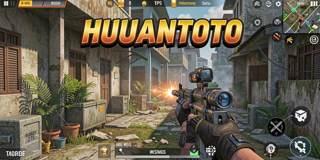 Tampilan gameplay seru dari HUJANTOTO dengan aksi TPS yang mendebarkan.