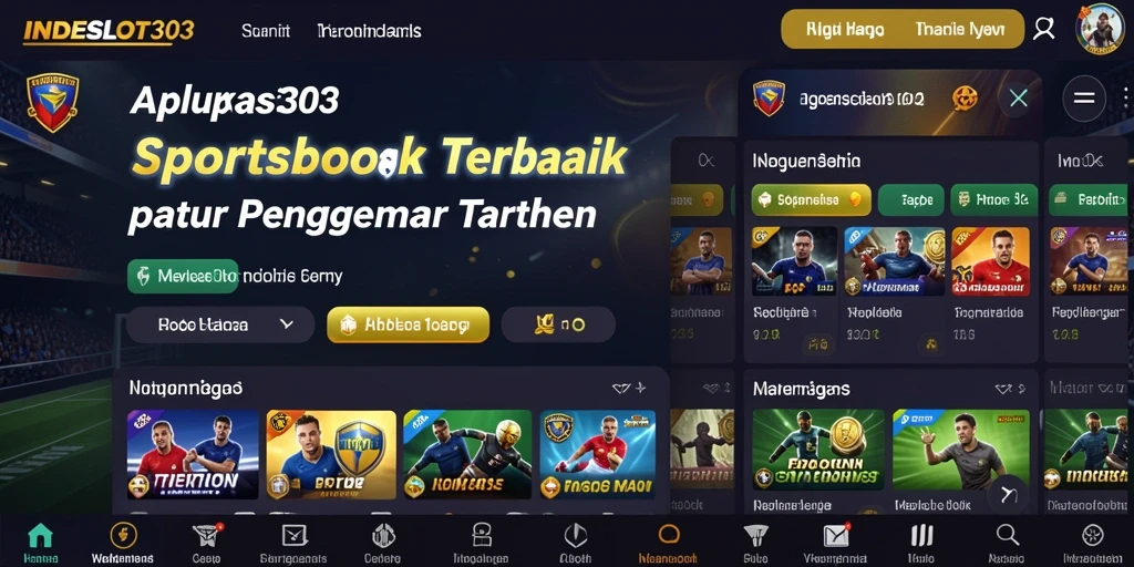 Tampilan menarik dari gameplay taruhan olahraga di INDESLOT303.