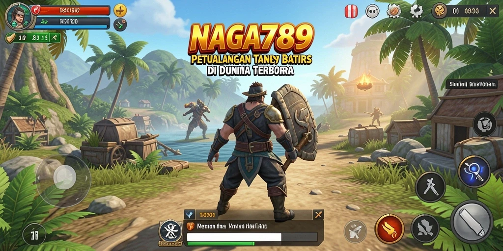 Screenshot dari gameplay NAGA789 yang menampilkan dunia terbuka yang luas.