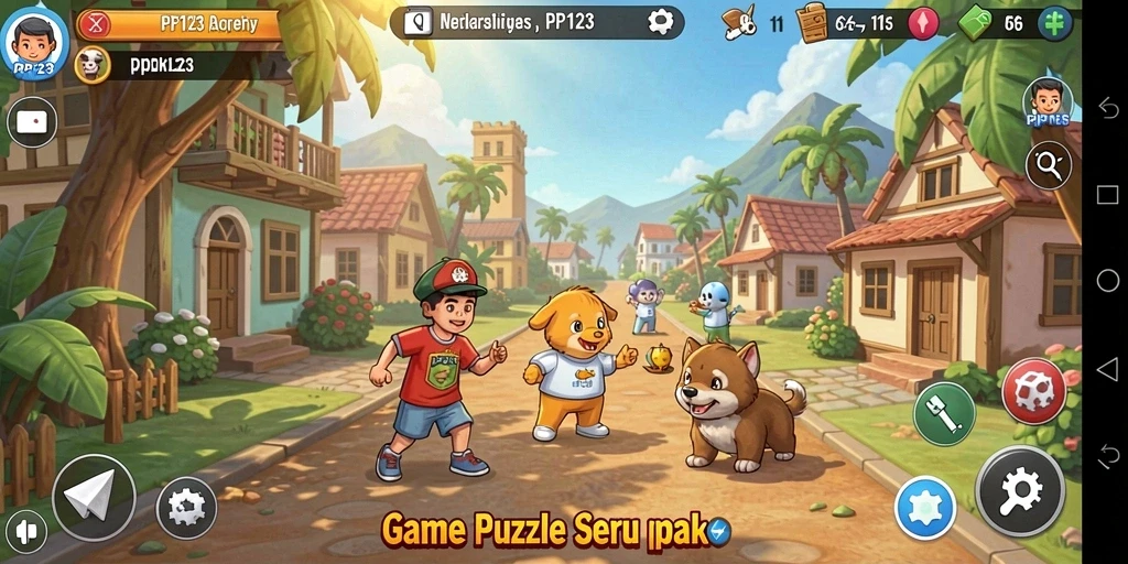 Tampilan gameplay PP123 yang menarik dan menantang.
