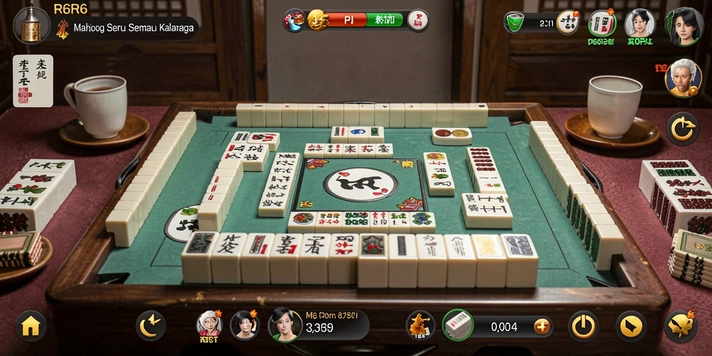 Gameplay menarik R6R6 dengan visual Mahjong yang menawan.