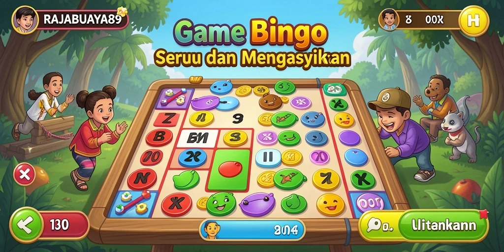 Tampilan menarik dari gameplay Bingo RAJABUAYA89.