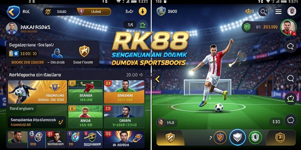 Tampilan gameplay Sportsbook RK88 yang menarik dan interaktif.