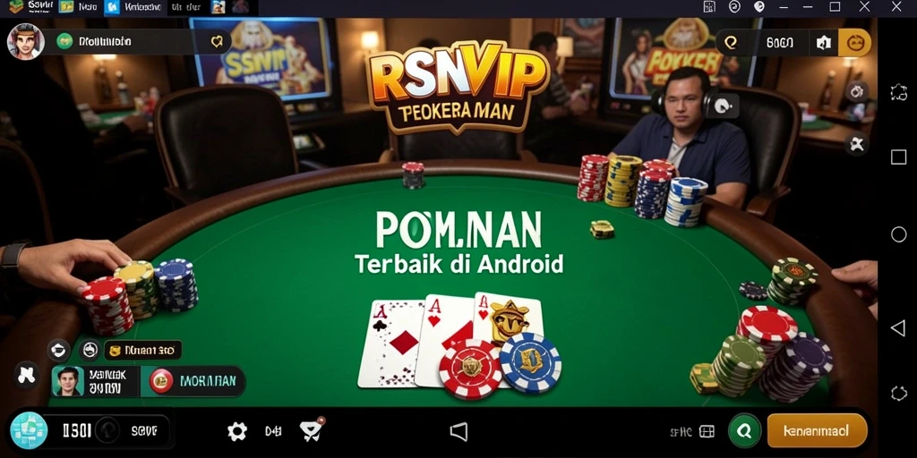 Tampilan gameplay menegangkan dari RSNVIP saat bermain poker.