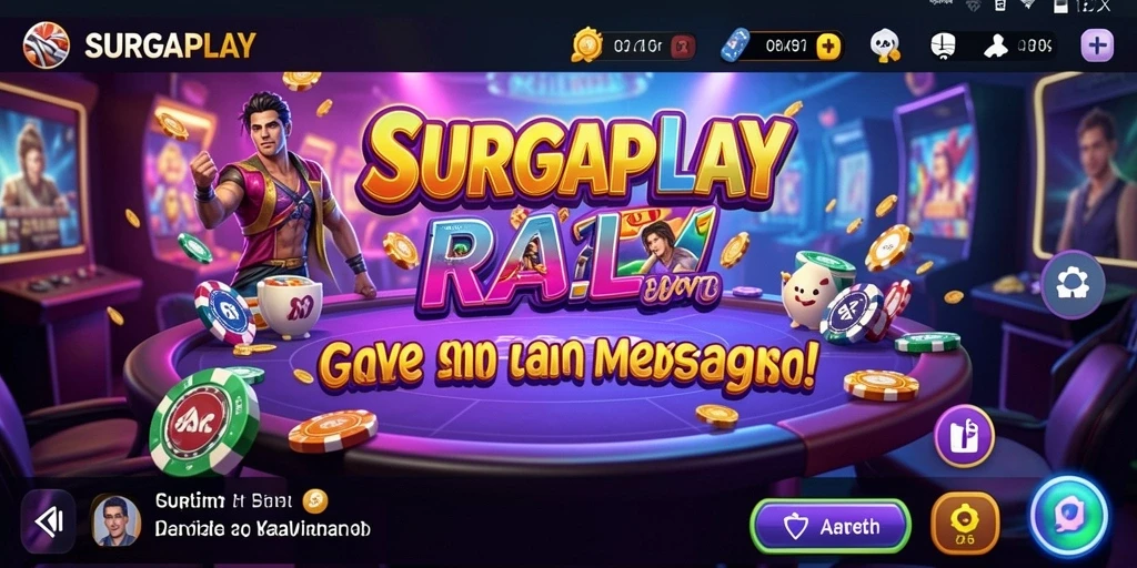 Screenshot dari gameplay SURGAPLAY menampilkan keseruan permainan Kasino.